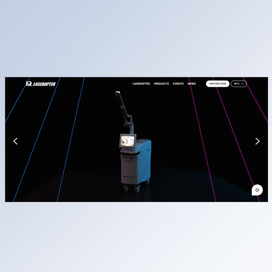 Laseroptek 프로젝트 상세 화면